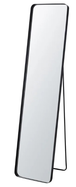 Espejo de pie industrial para poder verte de cuerpo entero en metal negro de 41 x 170 cm. de alto modelo Weston de Maisons du Monde 2